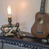 Guitar Player Steampunk Lamp