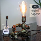 Guitar Player Steampunk Lamp